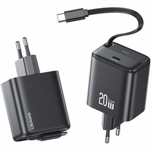 شارژر دیواری 20 وات یوسامز USAMS مدل CC233 تایپ سی با کابل