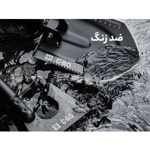 تبر و بیل فولادی ضدزنگ چند منظوره شیائومی Xiaomi HUOHOU Multifunctional axe and shovel