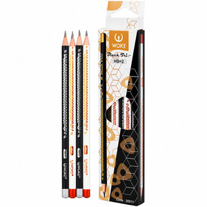 مداد مشکی وک Woke مدل 20011 بسته 12 عددی HB2