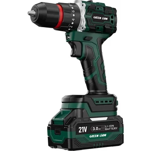 دریل چکشی شارژی گرین لاین مدل GD-12 دو باتری 21 ولت