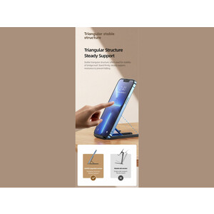 هولدر رومیزی گوشی‌موبایل و تبلت یوسامز Usams US-ZJ070 Spring Folding Desktop Tablet/Phone