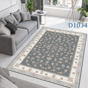 فرشینه کلاسیک گل‌دار خاکستری نقشیکا | کالا66