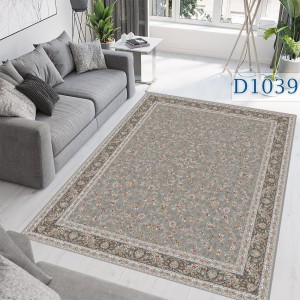 فرشینه کلاسیک گل‌دار خاکستری نقشیکا | کالا66