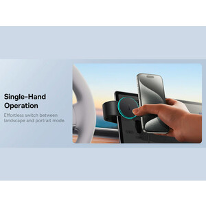 هولدر موبایل مگنتی داخل خودرو بیسوس Baseus C02 Pro Magnetic Wireless Charging Car Mount C40156000111-00