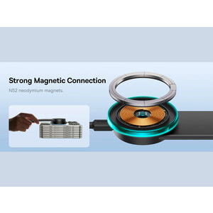 هولدر موبایل مگنتی داخل خودرو بیسوس Baseus C02 Pro Magnetic Wireless Charging Car Mount C40156000111-00