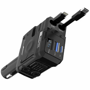 فروش شارژر فندکی خودرو پورودو Porodo مدل PDFWCH029BK با توان 66 وات