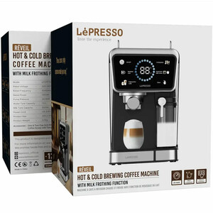 بهترین اسپرسوساز لپرسو LePresso مدل LPCFFTEM0070BK فشار 20 بار