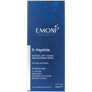 قیمت سرم ضد چروک و روشن کننده پوست صورت و گردن امونی مدل 5-Peptide حجم 40 میلی‌لیتر