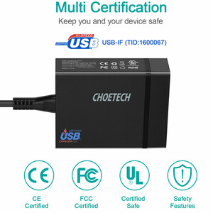 شارژر رومیزی  چویتک Choetech مدل PD72-1C3U چهار پورت 72 وات