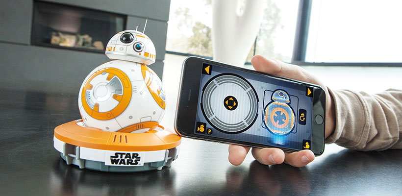 ربات کنترلی جنگ ستارگان با دستبند Sphero BB-8 App-Enabled Droid With Force Band