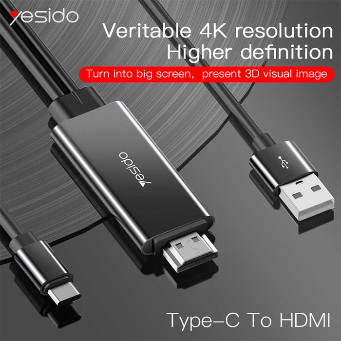 قیمت کابل Type-Cبه Hdmi یسیدو 4k