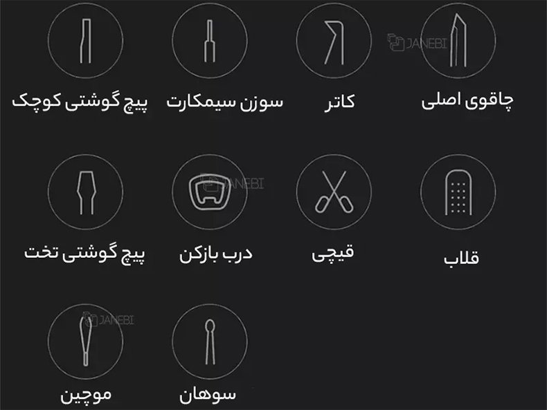 کاربردهای ابزار چندکاره