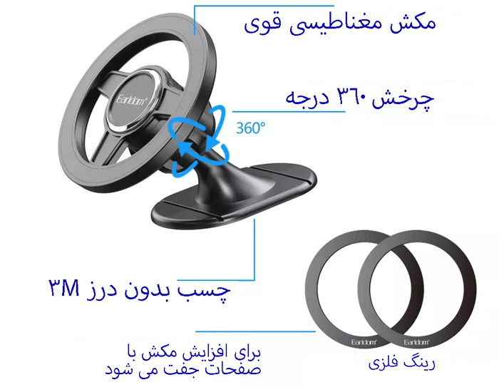 جزئیات هولدر موبایل ماشین