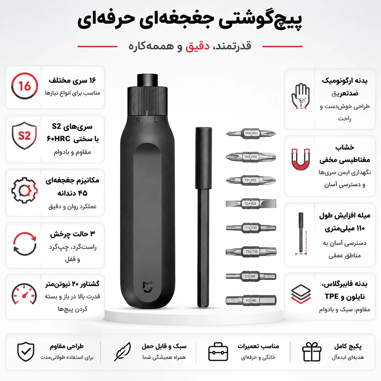 پیچ گوشتی چندکاره میجیا شیائومی