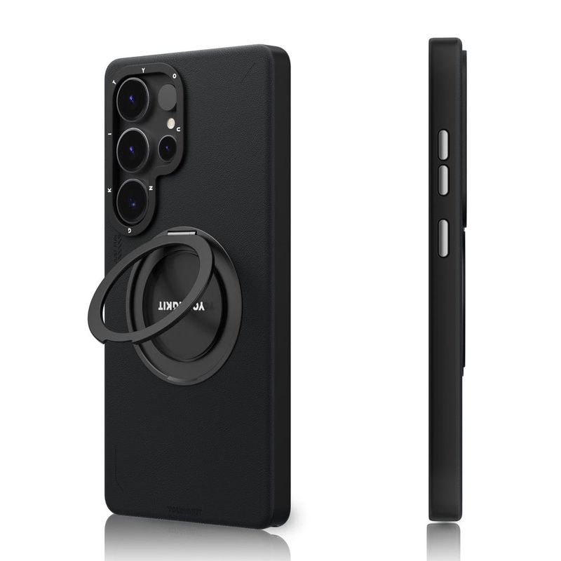 قاب گوشی سامسونگ Samsung S25 Ultra یانگ کیت Youngkit مدل Leather 360° Rotation Ring Stand Case Magsafe