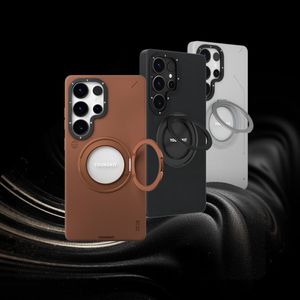 قاب گوشی سامسونگ Samsung S24 Ultra یانگ کیت Youngkit مدل Leather 360° Rotation Ring Stand Case Magsafe
