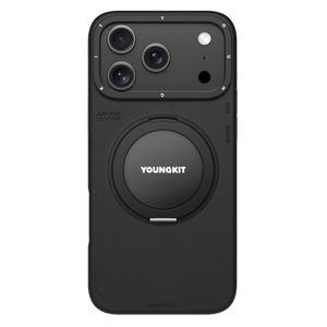 قاب گوشی آیفون iphone 17 pro max یانگ کیت Youngkit مدل Leather 360 Rotation Ring Stand Case Magsafe