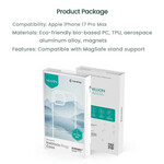 کاور گوشی موبایل اپل iPhone 17 Pro Max نیلکین مدل Iceblade Prop Frame Transparent Lens Magnetic