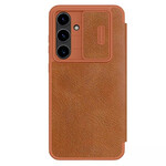 کیف گوشی موبایل سامسونگ Galaxy S24 FE کلاسوری نیلکین مدل Qin Pro Leather