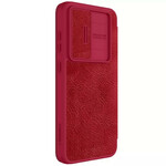 کیف گوشی موبایل سامسونگ Galaxy S24 FE کلاسوری نیلکین مدل Qin Pro Leather