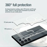 کاور گوشی موبایل سامسونگ Galaxy S25 Ultra نیلکین مدل Nature TPU Pro Magnetic