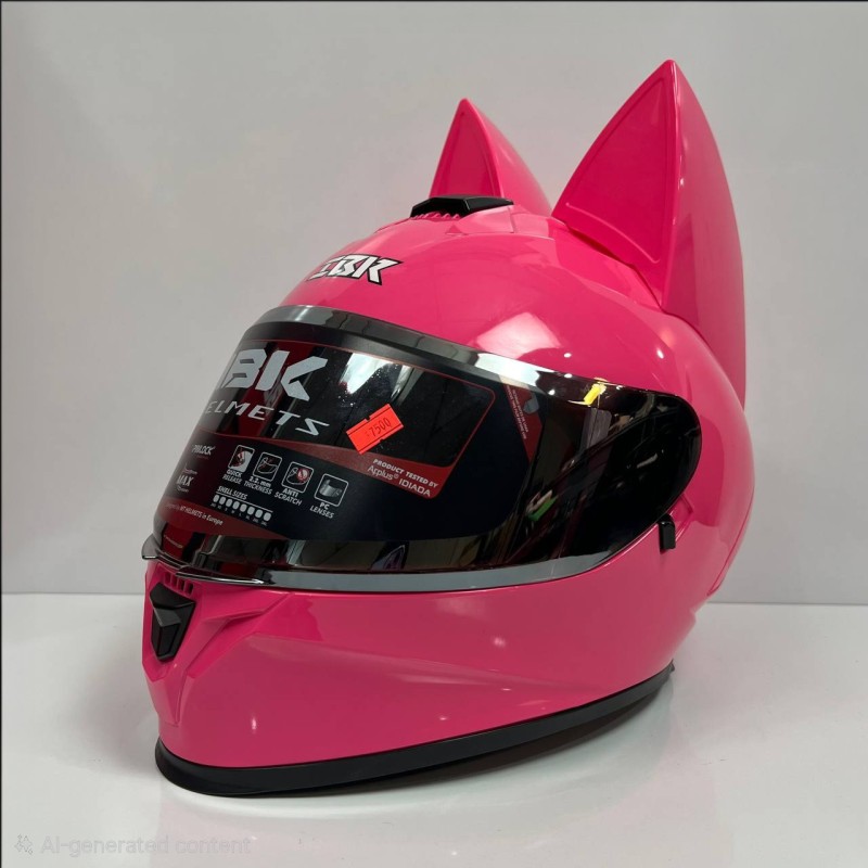 کلاه کاسکت خرگوشی ibk صورتی