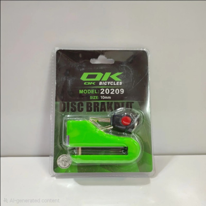 قفل دیسک سایز بزرگ 10mm برند OK سبز