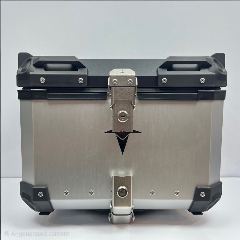 باکس موتورسیکلت مکعبی تکنو فلزی نقره ای