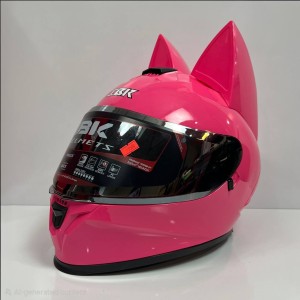 کلاه کاسکت خرگوشی ibk صورتی