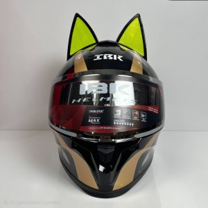 کلاه کاسکت خرگوشی ibk مشکی-فسفری