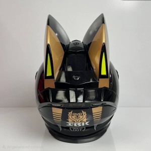 کلاه کاسکت خرگوشی ibk مشکی-فسفری