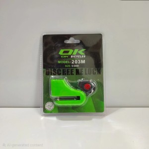 قفل دیسک سایز کوچک 5.5 mm برند OK سبز