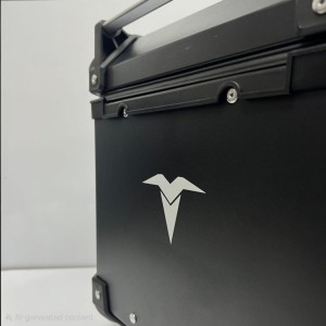 باکس موتورسیکلت مکعبی تکنو پلیمری مشکی