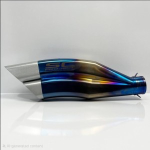 اگزوز قهرمانی موتور سیکلت اس سی sc دو لول سایلنسر دار هفترنگ