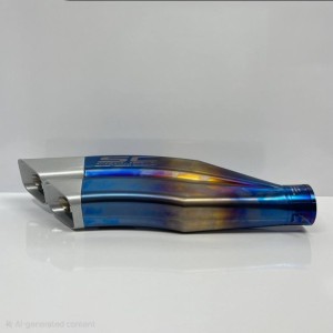 اگزوز قهرمانی موتور سیکلت اس سی sc دو لول سایلنسر دار هفترنگ