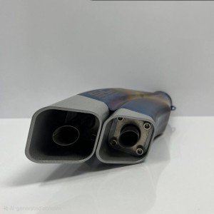 اگزوز قهرمانی موتور سیکلت اس سی sc دو لول سایلنسر دار هفترنگ