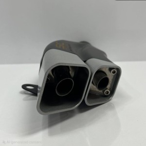 اگزوز قهرمانی موتور سیکلت اس سی sc دو لول سایلنسر دار  مشکی