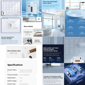 ربات شیشه پاک کن لایدستو مدل XD-CCJQR03B