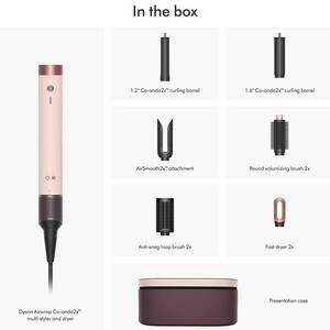 سشوار برس‌دار حالت‌دهنده دایسون مدل Airwrap Co-anda2x HS09 Straight+Wavy