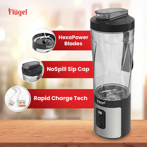 شیکر شارژی قابل حمل فلوگل مدل PB050-6214 گنجایش 0.6 لیتر