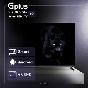 تلویزیون 50 اینچ ال ای دی هوشمند جی پلاس مدل GTV-50RU766S