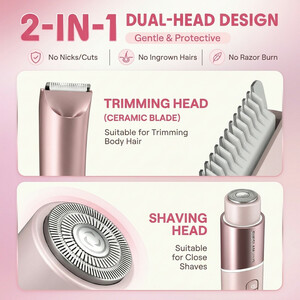 ماشین اصلاح موی صورت و بدن بانوان شیگلم مدل Smooth Moves Dual-Head