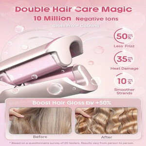 فر کننده مو شیگلم مدل cuppid,s charm Beach Babe Hair Waver سایز 25