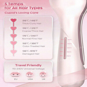 فر کننده مو شیگلم مدل cuppid,s charm Beach Babe Hair Waver سایز 25