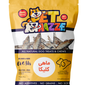 تشویقی طبیعی سگ، ماهی کیلکا برند پت مزه(۱۰۰گرم)