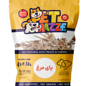 تشویقی طبیعی سگ، پای مرغ برند پت مزه (۸عددی)