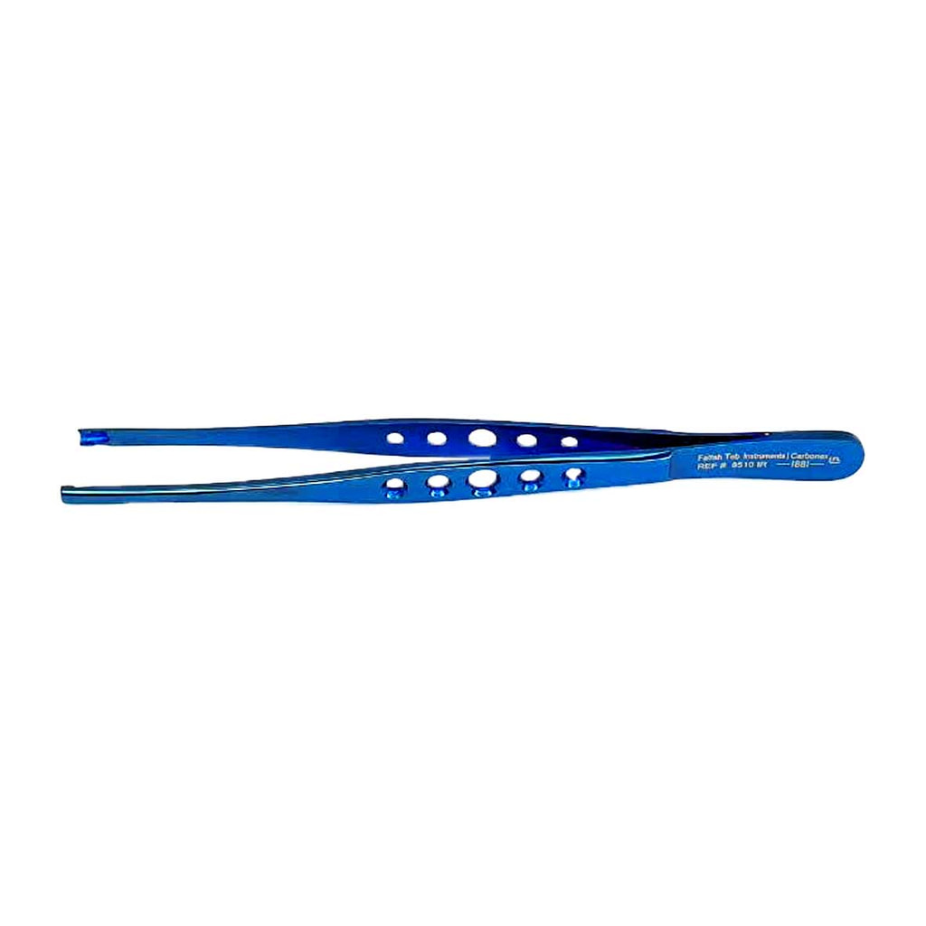 پنس اباتمنت تیتانیوم سر صاف ۱۴ سانتی‌متر کربنکس (Carbonex Titanium Abutment Tweezer Straight) – کد 8510C