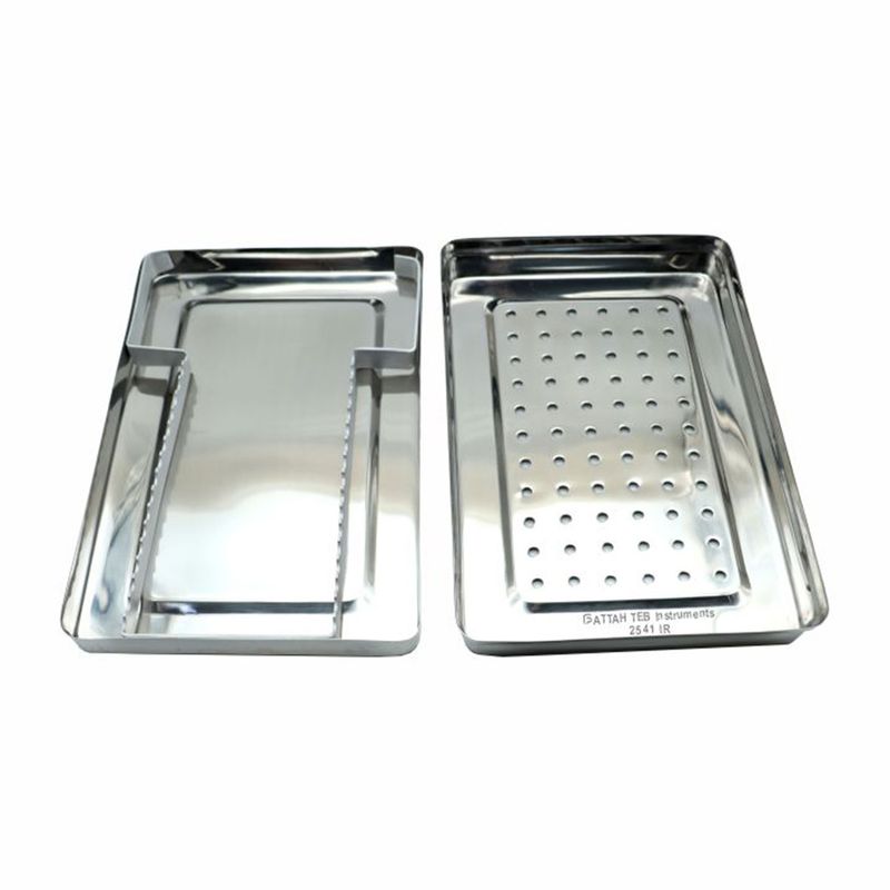 سینی درب‌دار یک طرف سوراخ‌دار فتاح طب