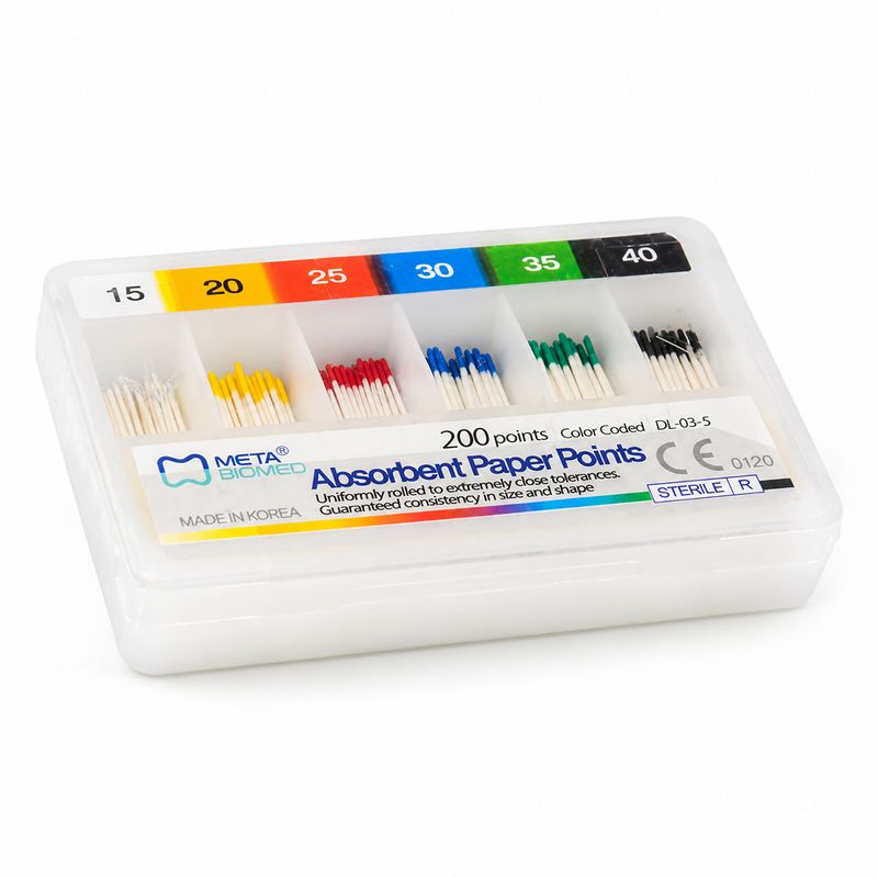 کن کاغذی متا ۲ درصد | Meta Absorbent Paper Points 0.02