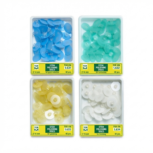دیسک پرداخت بدون مرکز تک‌رنگ Tor VM سایز 14mm (Stem Discs) – بسته 40 عددی
